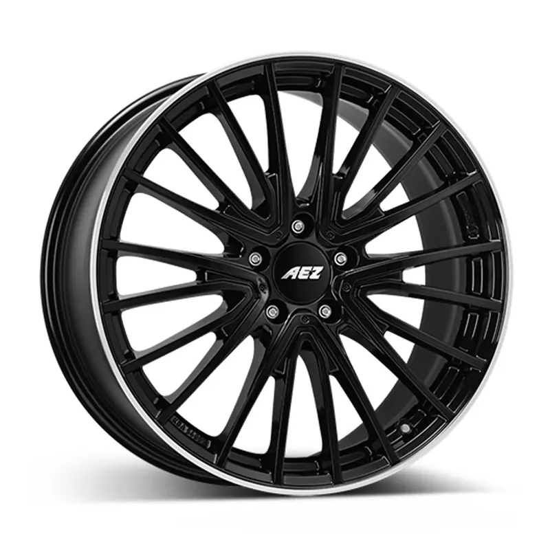 Top-Seller AEZ BERLIN BLACK black polished lip 8.5Jx19 5x114.3 ET40