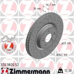 ZIMMERMANN Bremsscheibe (320.3820.52) KFZ-6922959 Beliebt